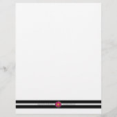 Eiffeltoren bij nacht - B/W Flyer (Achterkant)