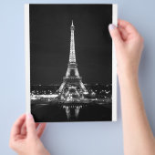 Eiffeltoren bij nacht - B/W Flyer (Hand)