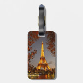Eiffeltoren bij nacht - Bagagelabel (Achterkant verticaal)