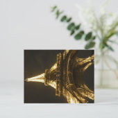 Eiffeltoren bij nacht briefkaart (Staand voorkant)