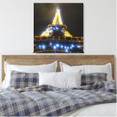 Eiffeltoren bij nacht canvas afdruk (Insitu (Slaapkamer))