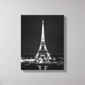 Eiffeltoren bij nacht canvas afdruk (Voorkant)