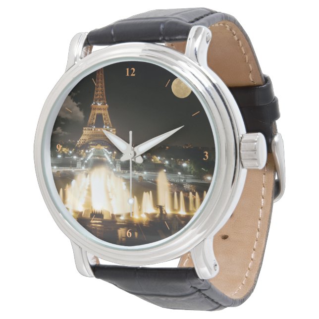Eiffeltoren bij nacht horloge (Gekanteld)