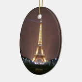 Eiffeltoren bij nacht keramisch ornament (Links)