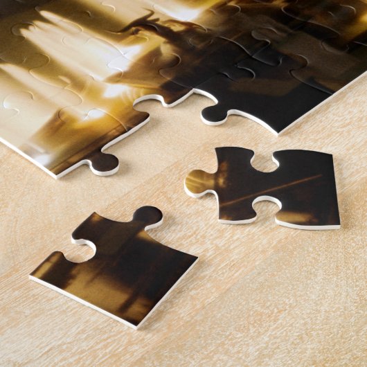 Eiffeltoren bij nacht legpuzzel (Zijkant)