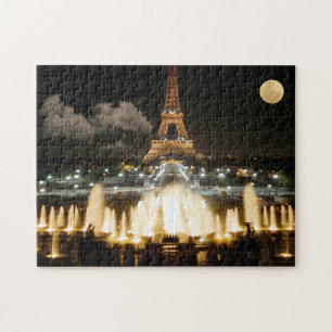 Eiffeltoren bij nacht legpuzzel