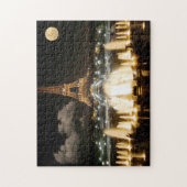 Eiffeltoren bij nacht legpuzzel (Verticaal)