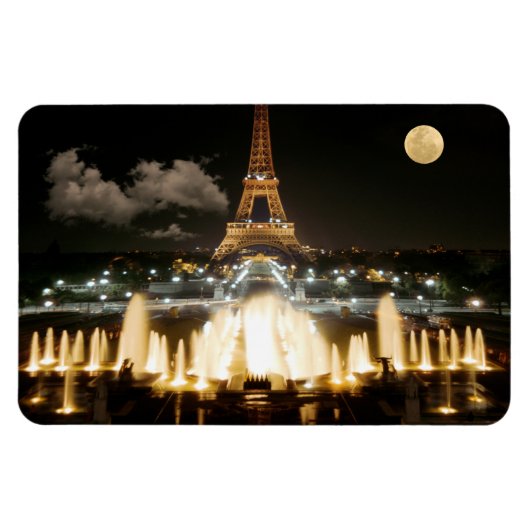 Eiffeltoren bij nacht magneet (Horizontaal)