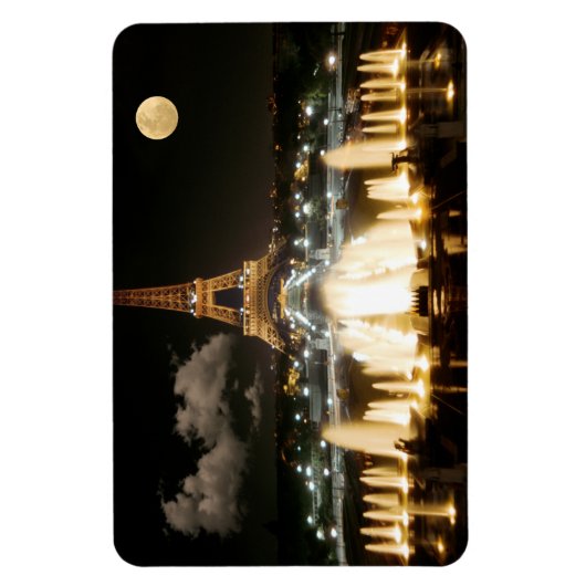 Eiffeltoren bij nacht magneet (Verticaal)