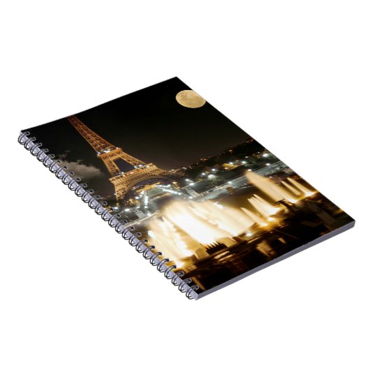 Eiffeltoren bij nacht notitieboek (Rechterzijde)