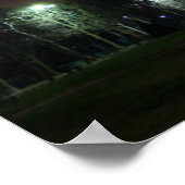 Eiffeltoren bij nacht poster (Hoek)