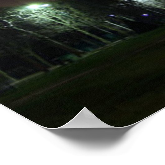 Eiffeltoren bij nacht poster (Hoek)