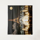 Eiffeltoren bij nacht. wandkleed (Voorkant)