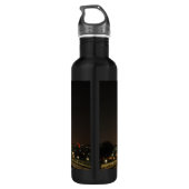 Eiffeltoren bij nacht waterfles (Achterkant)