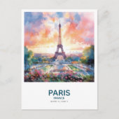 Eiffeltoren bij zonsondergang - Parijs, Frankrijk Briefkaart (Voorkant)