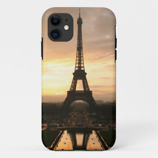 Eiffeltoren bij zonsopgang vanaf de Trocadero Case-Mate iPhone Case (Achterkant)