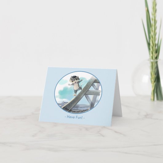 Eiffeltoren Blanco Kaart - Leuk (diverse maten) (Voorkant)