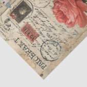 Eiffeltoren, bloemen en vlinders in mixed media tissuepapier (Detail)