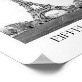 Eiffeltoren boog fotoprint poster (Hoek)