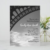 Eiffeltoren Bridal Shower-uitnodigingen Kaart (Staand voorkant)