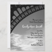 Eiffeltoren Bridal Shower-uitnodigingen Kaart (Voorkant)