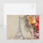 Eiffeltoren Briefkaart (Voorkant / Achterkant)