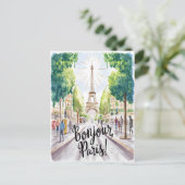 Eiffeltoren Briefkaart (Staand voorkant)