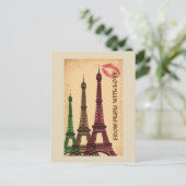 Eiffeltoren Briefkaart (Staand voorkant)