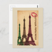 Eiffeltoren Briefkaart (Voorkant / Achterkant)