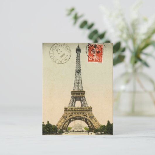 Eiffeltoren Briefkaart (Staand voorkant)