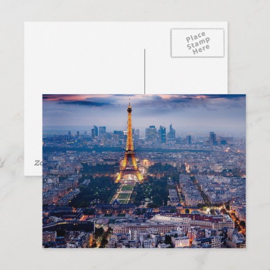 Eiffeltoren briefkaart (Voorkant / Achterkant)