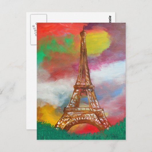 Eiffeltoren Briefkaart (Voorkant / Achterkant)