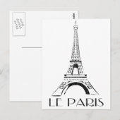 eiffeltoren briefkaart (Voorkant / Achterkant)