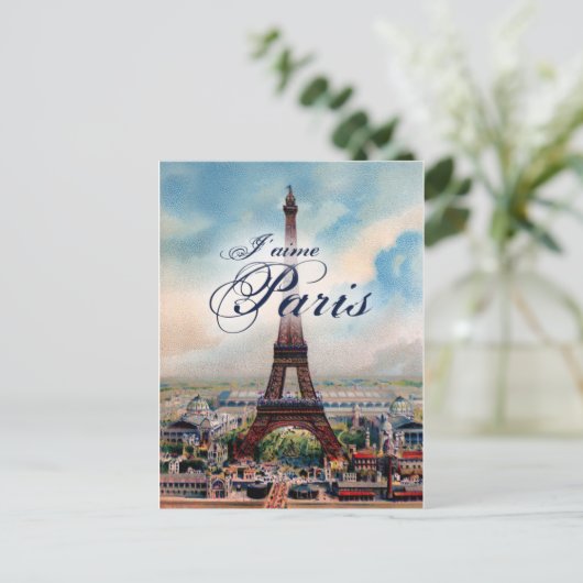 Eiffeltoren Briefkaart (Staand voorkant)