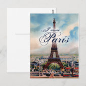  Eiffeltoren Briefkaart (Voorkant / Achterkant)