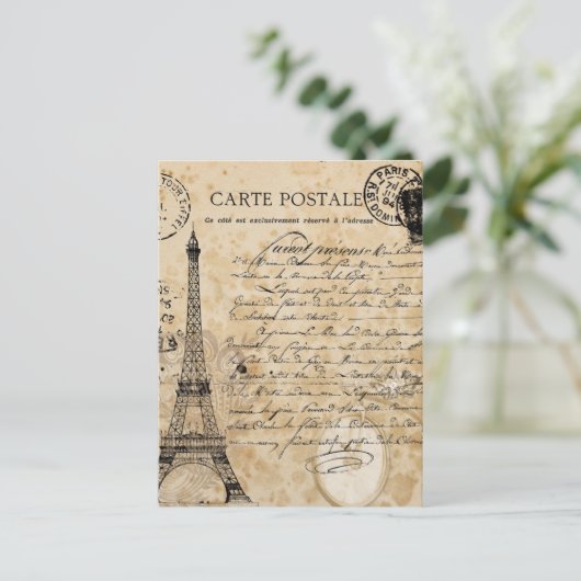  Eiffeltoren Briefkaart (Staand voorkant)