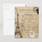  Eiffeltoren Briefkaart (Voorkant / Achterkant)