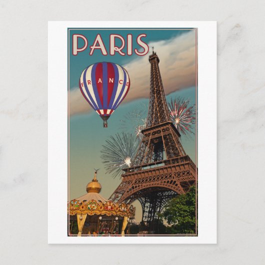 Eiffeltoren Briefkaart (Voorkant)