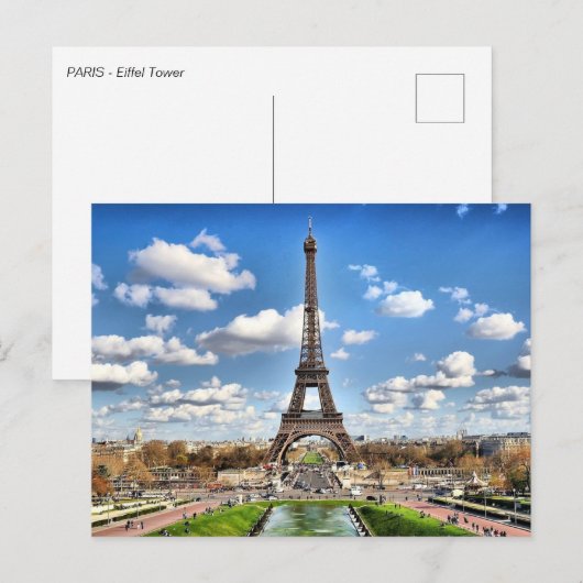 Eiffeltoren Briefkaart (Voorkant / Achterkant)