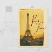  eiffeltoren briefkaart (Voorkant / Achterkant)