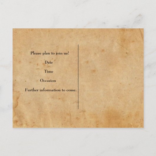  Eiffeltoren Briefkaart bewaar de datum (Achterkant)