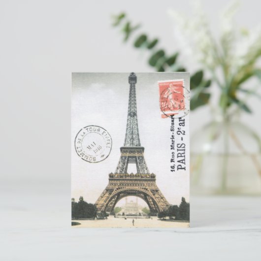  Eiffeltoren...briefkaart Briefkaart (Staand voorkant)