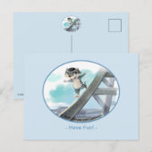 Eiffeltoren Briefkaart - Fun (Voorkant / Achterkant)