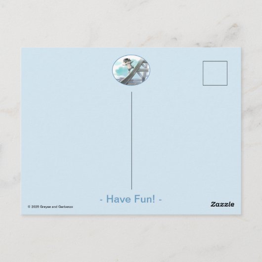 Eiffeltoren Briefkaart - Fun (Achterkant)