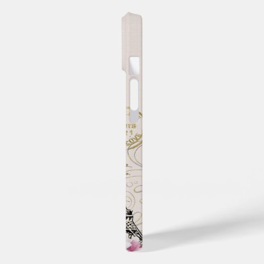 Eiffeltoren  briefkaart Magnolias Case-Mate iPhone Case (Achterkant / Links)