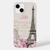 Eiffeltoren  briefkaart Magnolias Case-Mate iPhone Case (Achterkant)