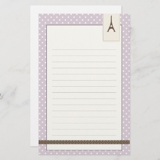 Eiffeltoren Briefpapier (Voorkant / Achterkant)