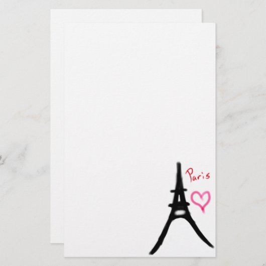 Eiffeltoren Briefpapier (Voorkant / Achterkant)