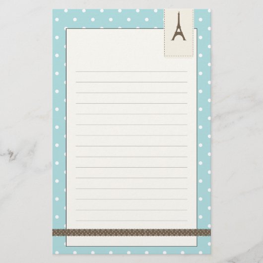 Eiffeltoren Briefpapier (Voorkant)