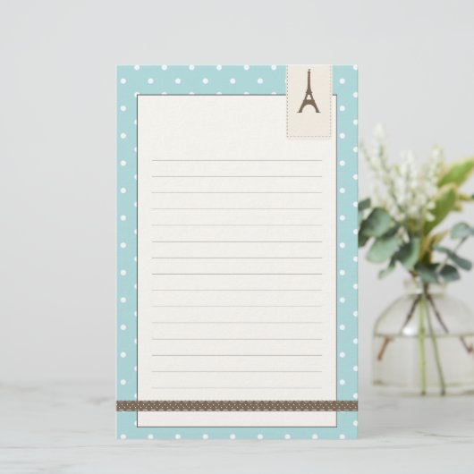 Eiffeltoren Briefpapier (Staand voorkant)